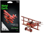 Model Kit Fokker Dr.I Triplane Fighter Aircraft "Red Baron" German Air Force (Moderate Difficulty) Steel Model by Metal Earth-4
