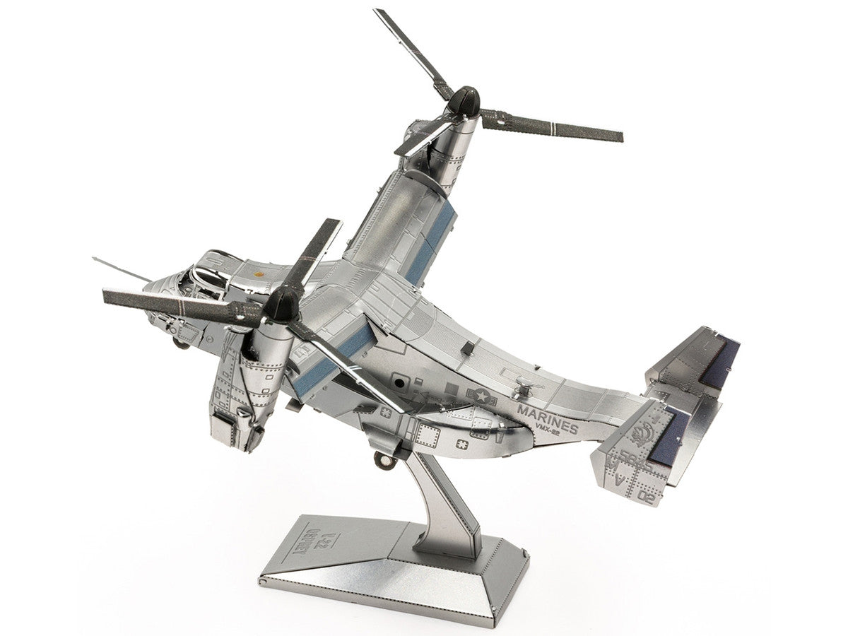 Model Kit Bell Boeing V-22 Osprey Aircraft "United States Military" (Challenging Difficulty) Steel Model by Metal Earth-3