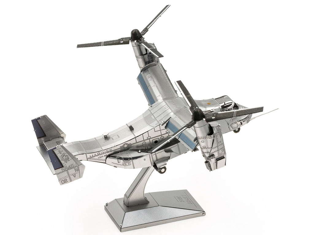 Model Kit Bell Boeing V-22 Osprey Aircraft "United States Military" (Challenging Difficulty) Steel Model by Metal Earth-1