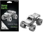 Model Kit Monster Truck with Flame Graphics (Moderate Difficulty) Steel Model by Metal Earth-4