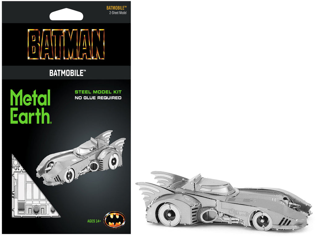 Model Kit 1989 Batmobile "Batman" (1989) Movie (Challenging Difficulty) Steel Model by Metal Earth-4