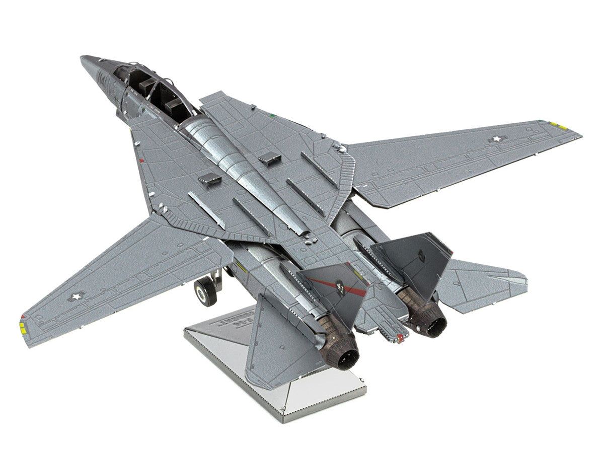 Model Kit Grumman F-14 Tomcat Fighter Aircraft "United States Navy" (Challenging Difficulty) Steel Model by Metal Earth-2
