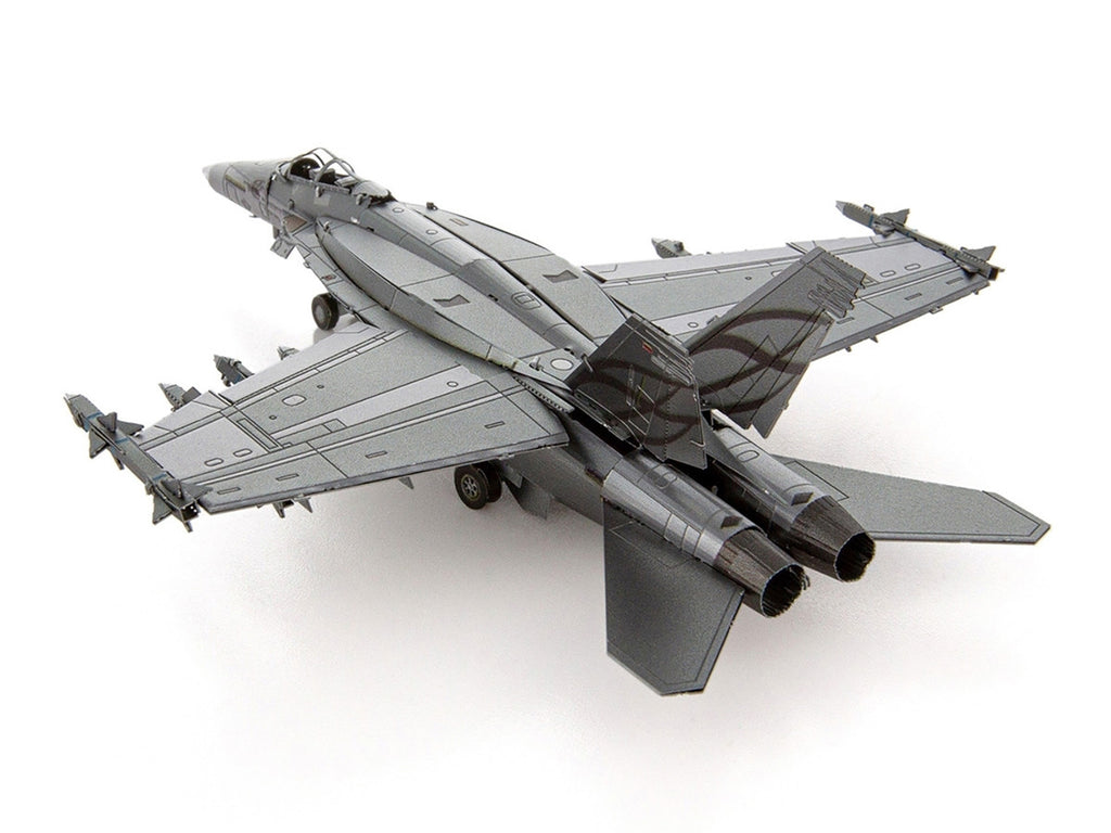 Model Kit Boeing F/A-18 Super Hornet Fighter Aircraft "United States Navy" (Moderate Difficulty) Steel Model by Metal Earth-3