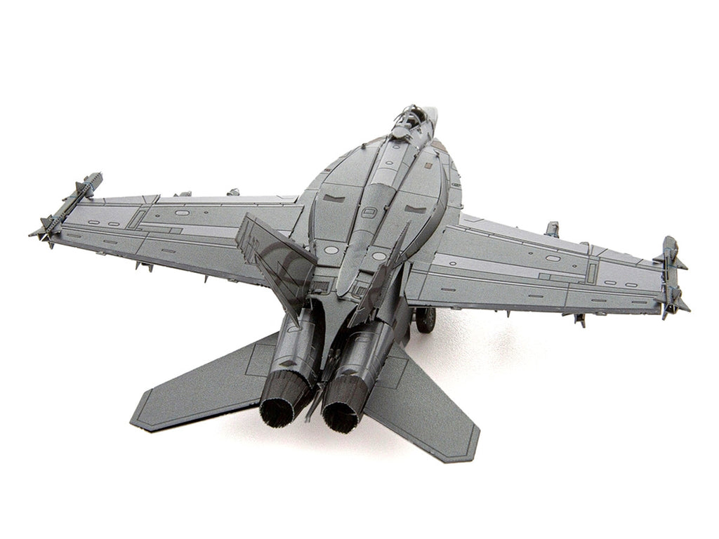 Model Kit Boeing F/A-18 Super Hornet Fighter Aircraft "United States Navy" (Moderate Difficulty) Steel Model by Metal Earth-1