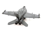 Model Kit Boeing F/A-18 Super Hornet Fighter Aircraft "United States Navy" (Moderate Difficulty) Steel Model by Metal Earth-1