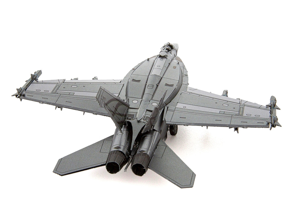 Model Kit Boeing F/A-18 Super Hornet Fighter Aircraft "United States Navy" (Moderate Difficulty) Steel Model by Metal Earth-1