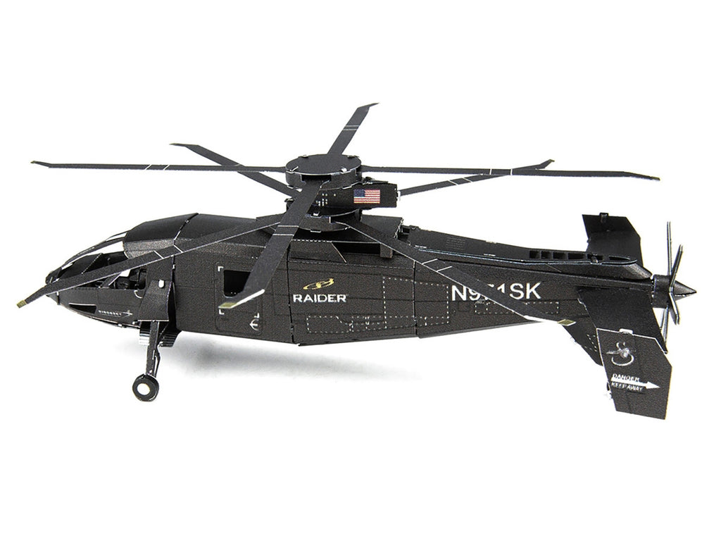 Model Kit Sikorsky S-97 Raider Attack Helicopter "United States Army" (Challenging Difficulty) Steel Model by Metal Earth-3