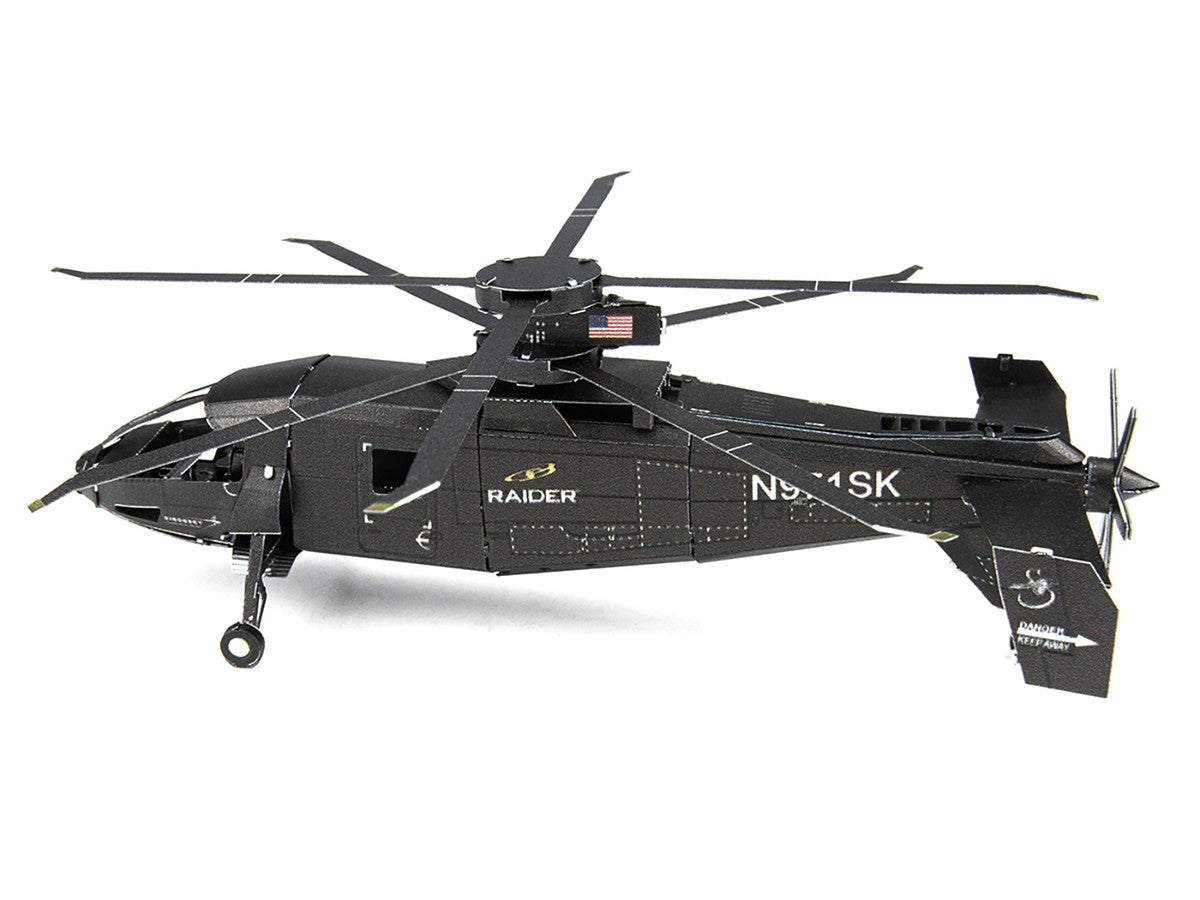 Model Kit Sikorsky S-97 Raider Attack Helicopter "United States Army" (Challenging Difficulty) Steel Model by Metal Earth-3