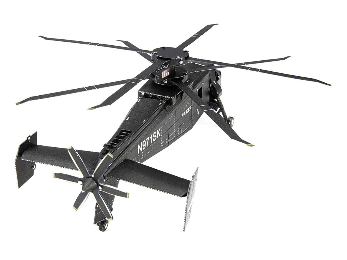 Model Kit Sikorsky S-97 Raider Attack Helicopter "United States Army" (Challenging Difficulty) Steel Model by Metal Earth-1