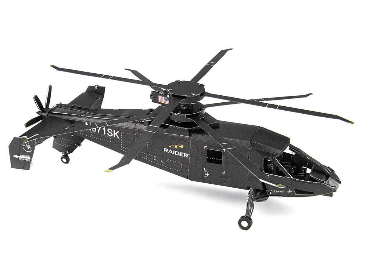Model Kit Sikorsky S-97 Raider Attack Helicopter "United States Army" (Challenging Difficulty) Steel Model by Metal Earth-2