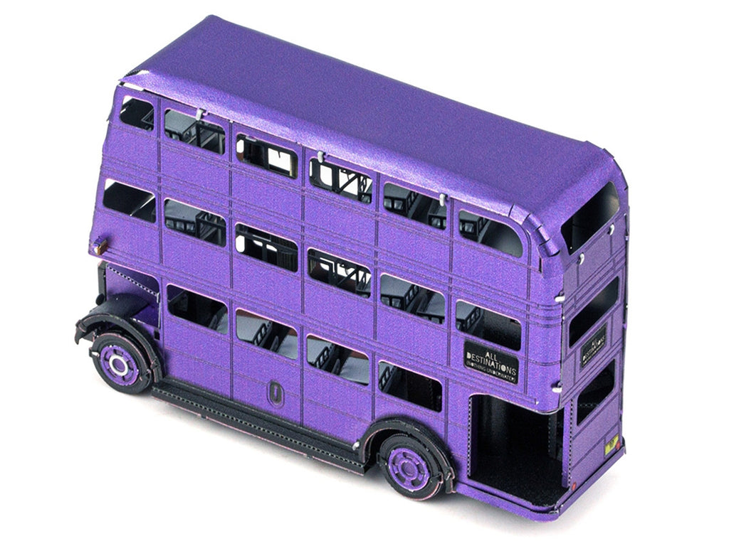 Model Kit Knight Bus Purple "Harry Potter and the Prisoner of Azkaban" (2004) Movie (Moderate Difficulty) Steel Model by Metal Earth-2