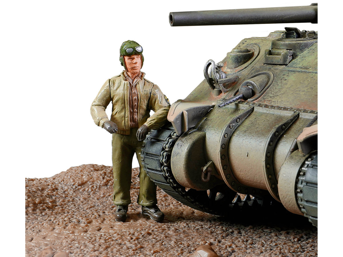 Sherman M4 (75) Medium Tank U.S. "753th Tank Battalion Gustav Line Italy" (1944) "Engine Plus" Series 1/32 Diecast Model by Metal Proud-4