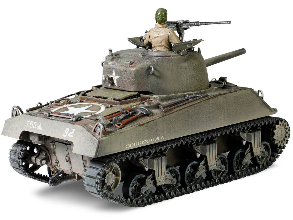 Sherman M4 (75) Medium Tank U.S. "753th Tank Battalion Gustav Line Italy" (1944) "Engine Plus" Series 1/32 Diecast Model by Metal Proud-1