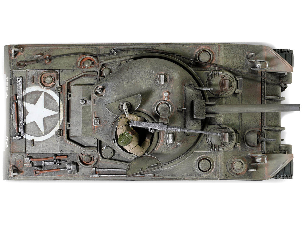 Sherman M4 (75) Medium Tank U.S. "753th Tank Battalion Gustav Line Italy" (1944) "Engine Plus" Series 1/32 Diecast Model by Metal Proud-2
