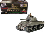 Sherman M4 (75) Medium Tank U.S. "753th Tank Battalion Gustav Line Italy" (1944) "Engine Plus" Series 1/32 Diecast Model by Metal Proud-0