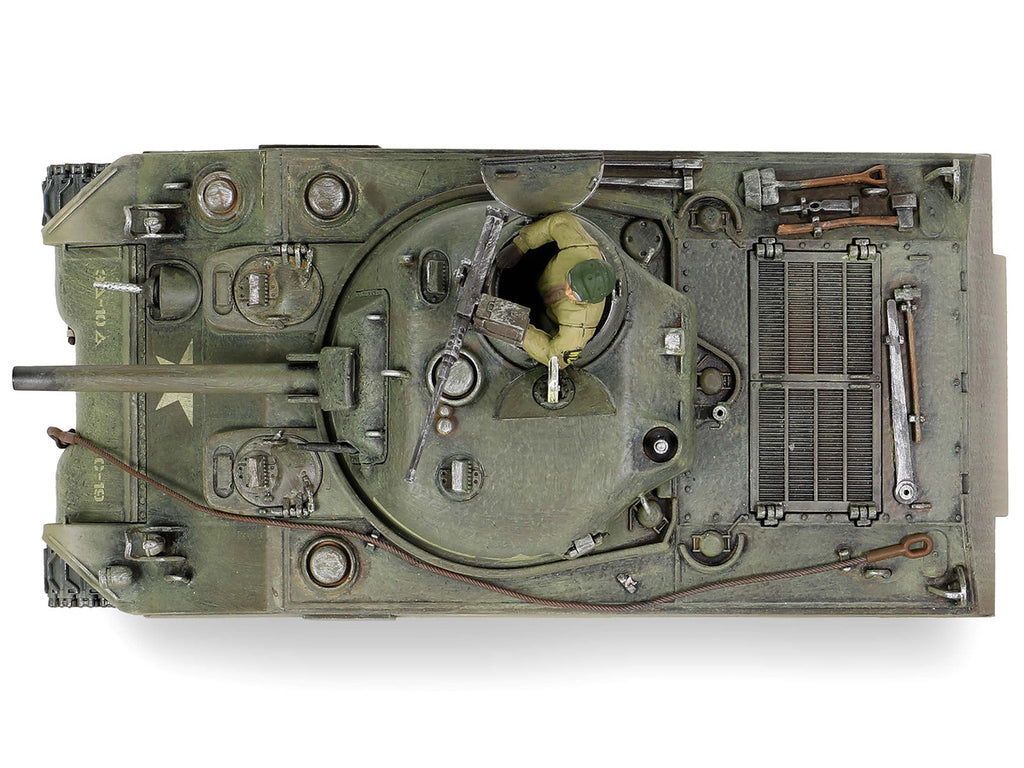 Sherman M4A3 (75) Medium Tank U.S. "Training vehicle C Company 10th Tank Battalion 5th Armored Division New York" (1943) "Engine Plus" Series 1/32 Diecast Model by Metal Proud-3