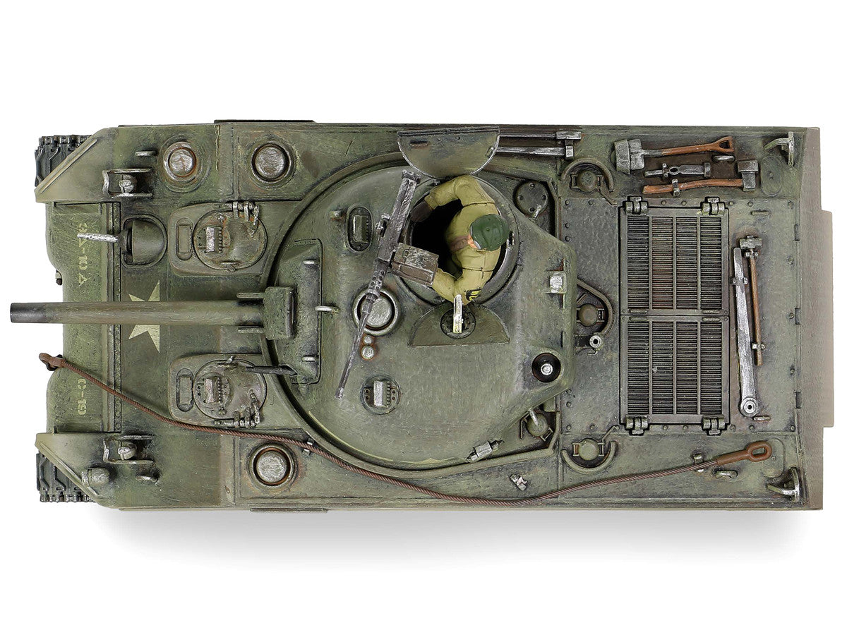 Sherman M4A3 (75) Medium Tank U.S. "Training vehicle C Company 10th Tank Battalion 5th Armored Division New York" (1943) "Engine Plus" Series 1/32 Diecast Model by Metal Proud-3