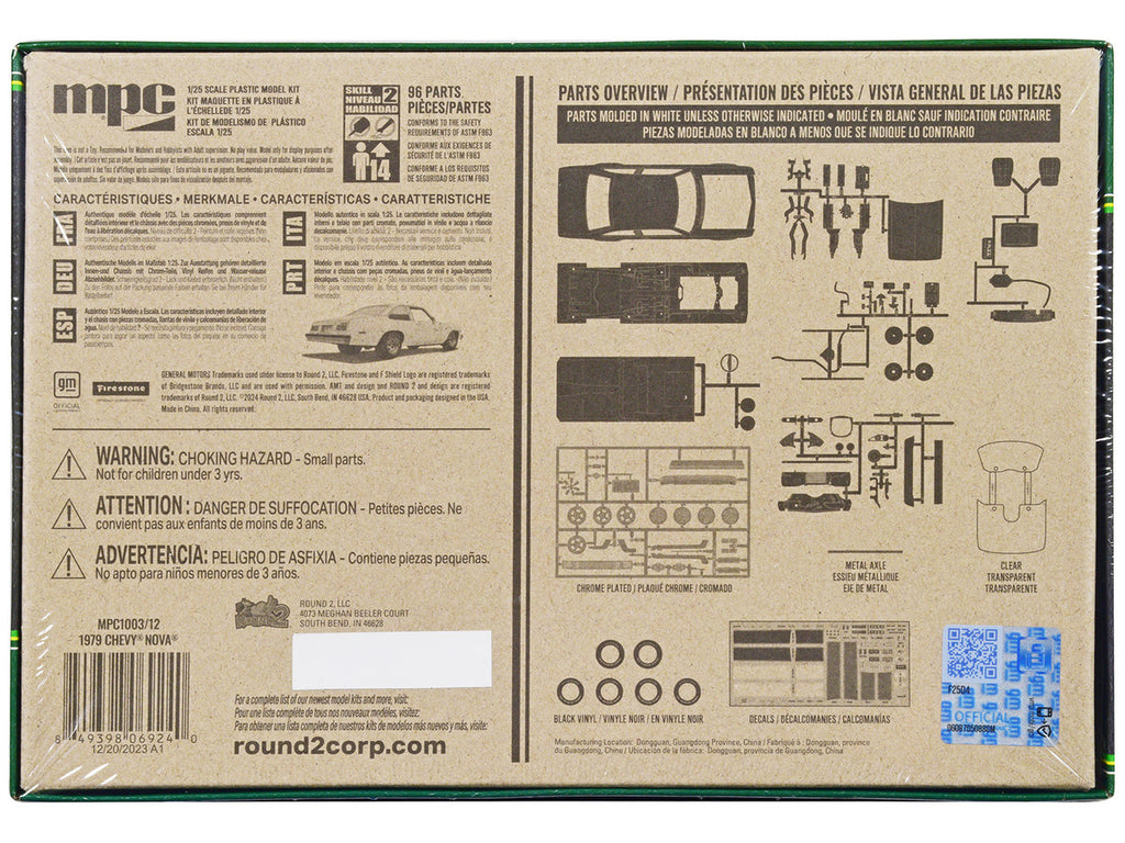Skill 2 Model Kit 1979 Chevrolet Nova 2-in-1 Kit 1/25 Scale Model by MPC-3