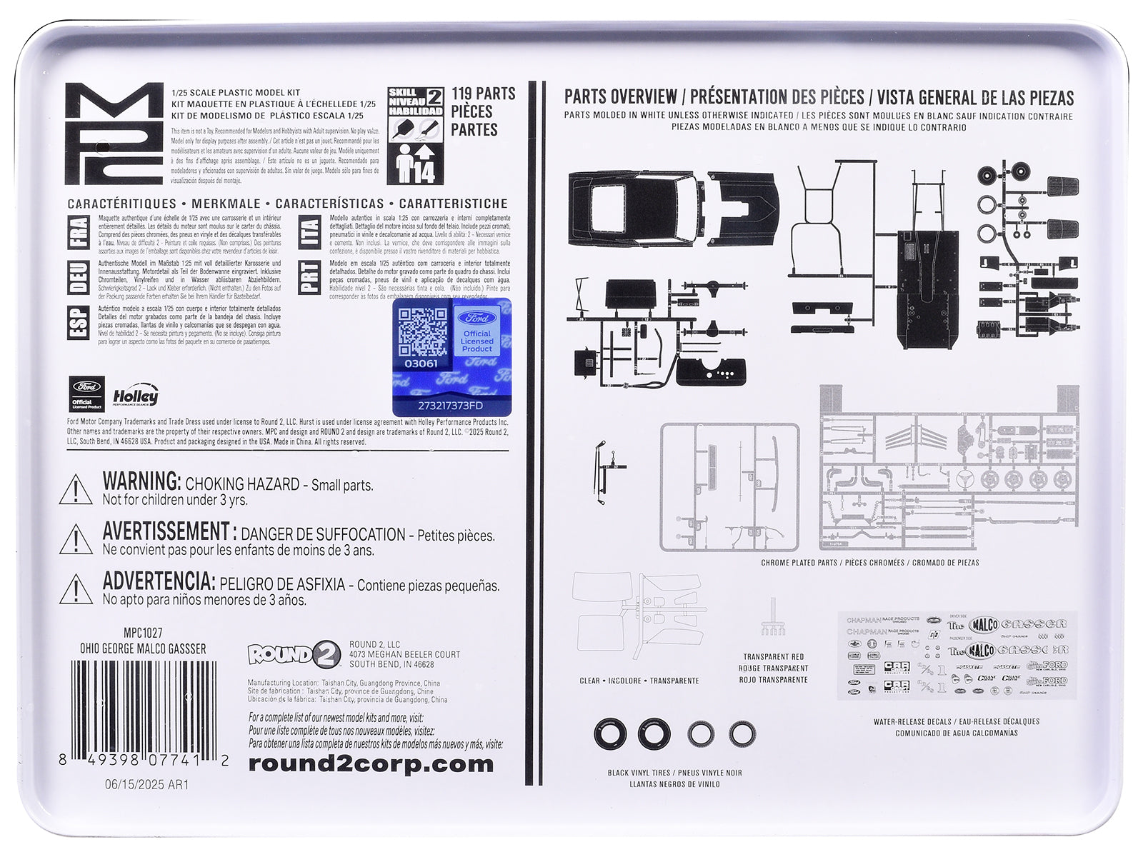 Skill 2 Model Kit Ohio George's Malco Gasser with Collector's Tin 1/25 Scale Model by MPC
