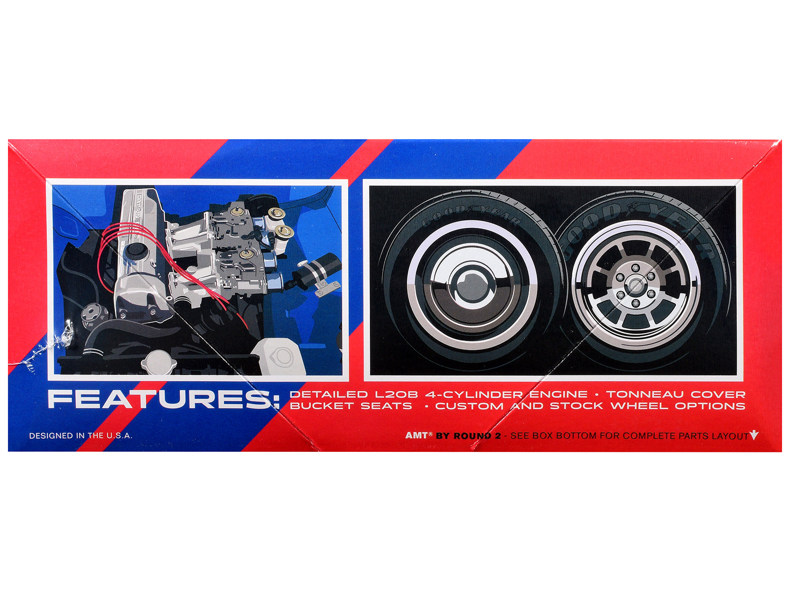 Skill 2 Model Kit 1975 Datsun Pickup Truck "BRE" 1/25 Scale Model by MPC