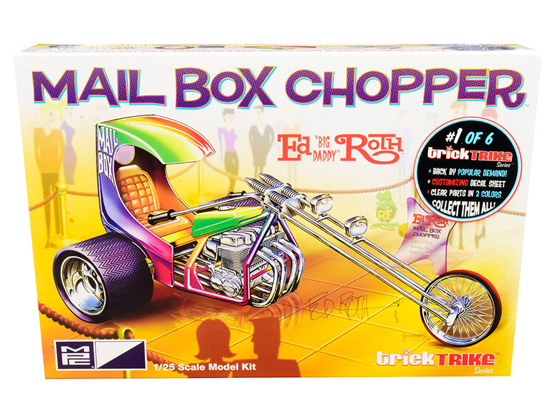 Skill 2 Model Kit Mail Box Chopper Trike (Ed "Big Daddy" Roth's) "Trick Trikes" Series 1/25 Scale Model by MPC-0