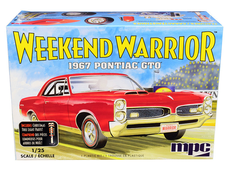 Skill 3 Model Kit 1967 Pontiac GTO "Weekend Warrior" 3 in 1 Kit 1/25 Scale Model by MPC-0