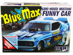 Skill 2 Model Kit "Blue Max" Long Nose Mustang Funny Car 1/25 Scale Model Car by MPC-0