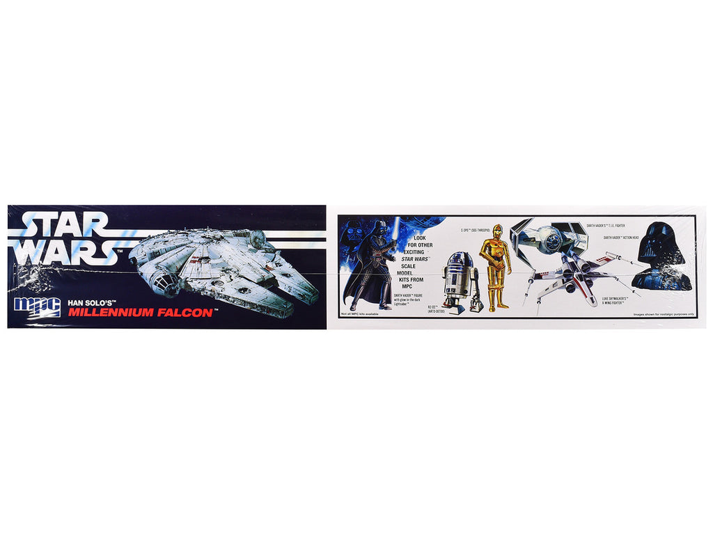 Skill 3 Model Kit Han Solo's Millennium Falcon "Star Wars: A New Hope" (1977) Movie 1/72 Scale Model by MPC-2