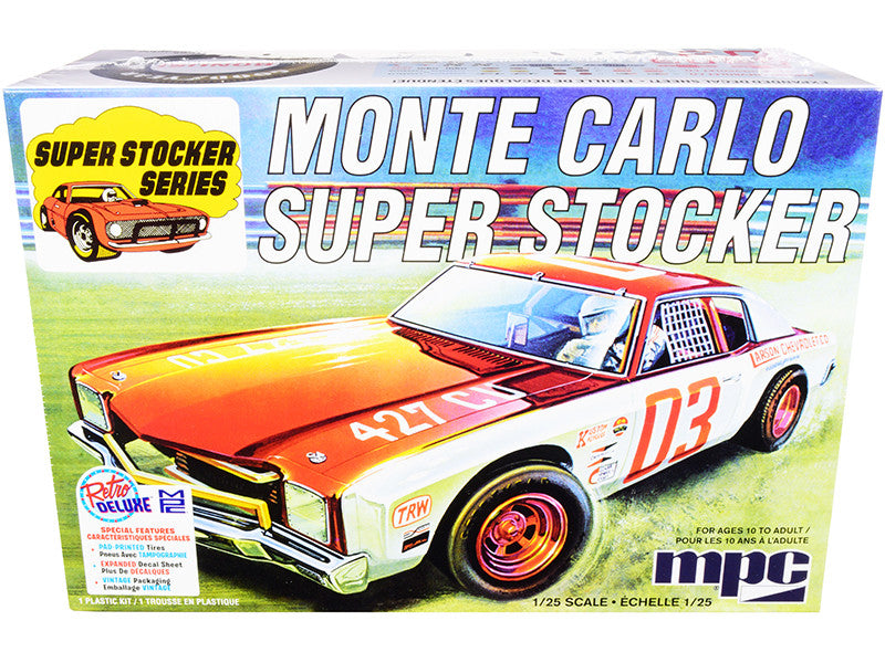 Skill 2 Model Kit 1971 Chevrolet Monte Carlo Super Stocker 1/25 Scale Model by MPC-0