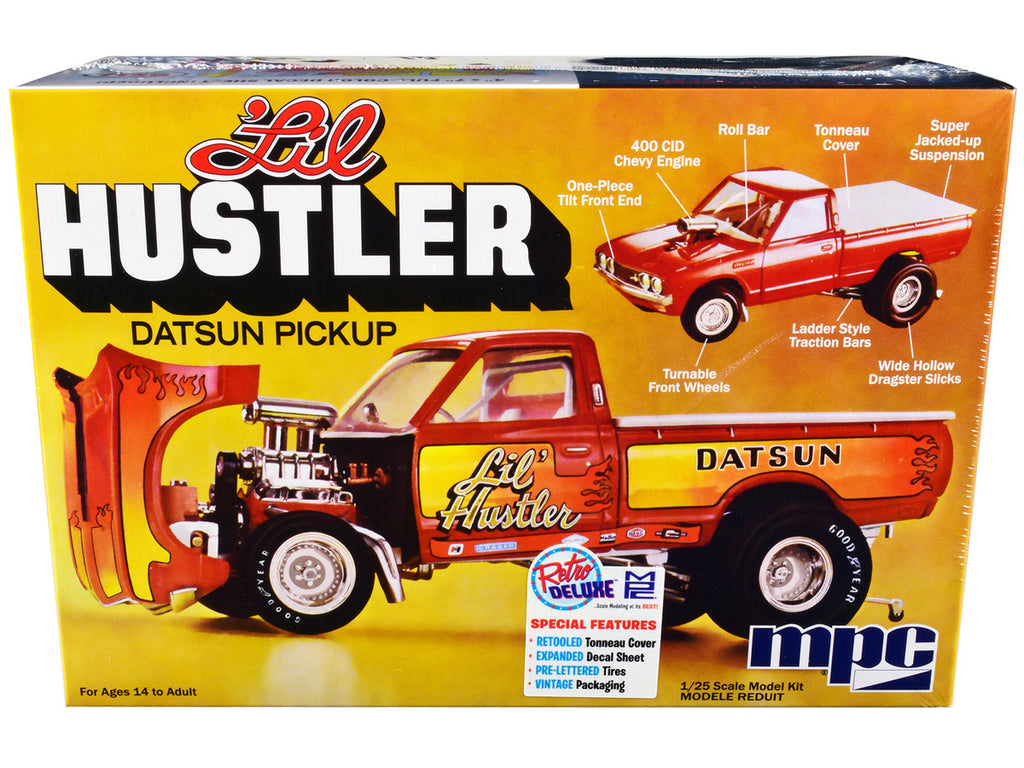 Skill 2 Model Kit 1975 Datsun Pickup Truck "Lil Hustler" 1/25 Scale Model by MPC-0