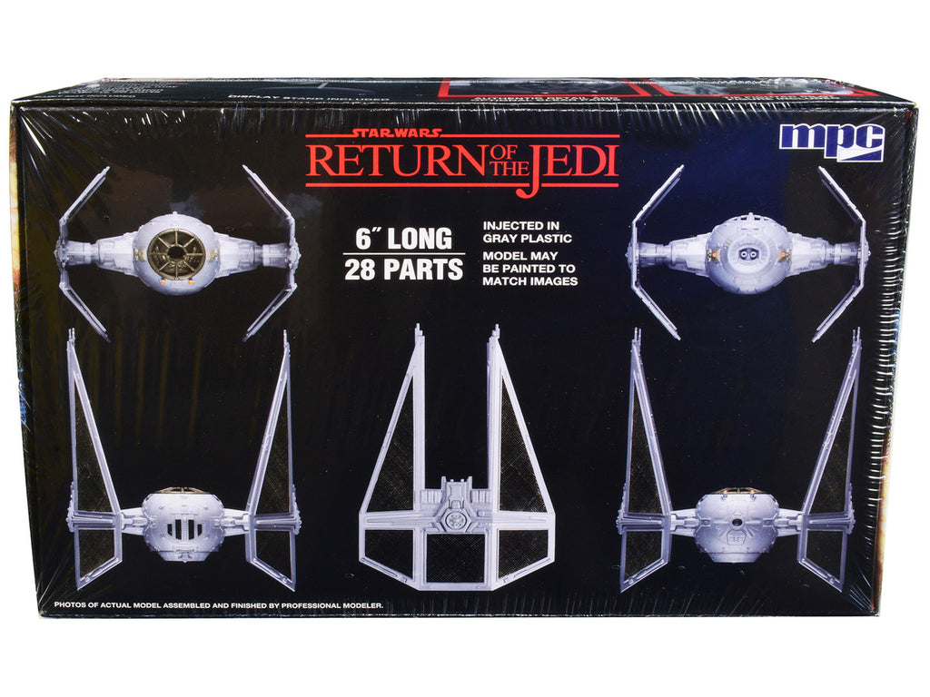 Skill 2 Model Kit Tie Interceptor Spacecraft "Star Wars: Return of the Jedi" (1983) Movie 1/48 Scale Model by MPC-3
