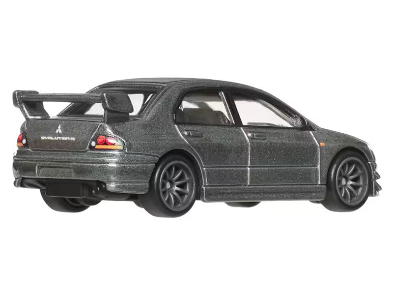 Street Rally Icons Duo – Mitsubishi Lancer Evolution IX (Hot Wheels Ronin Run II) & Mitsubishi Lancer Evolution III (Hobby Japan Initial D Diorama Series)