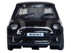 Mini Cooper S RHD (Right Hand Drive) Midnight Black with Silver Stripes 1/148 (N) Scale Diecast Model Car by Oxford Diecast-1