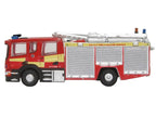 Scania Pump Ladder Fire Engine "Surrey Fire and Rescue" Red with Yellow Stripes 1/148 (N) Scale Diecast Model Car by Oxford Diecast-1