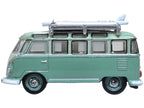 Volkswagen T1 Samba Bus RHD (Right Hand Drive) Green Two-Tone with Surfboards on Roof Rack 1/148 (N) Scale Diecast Model Car by Oxford Diecast-1