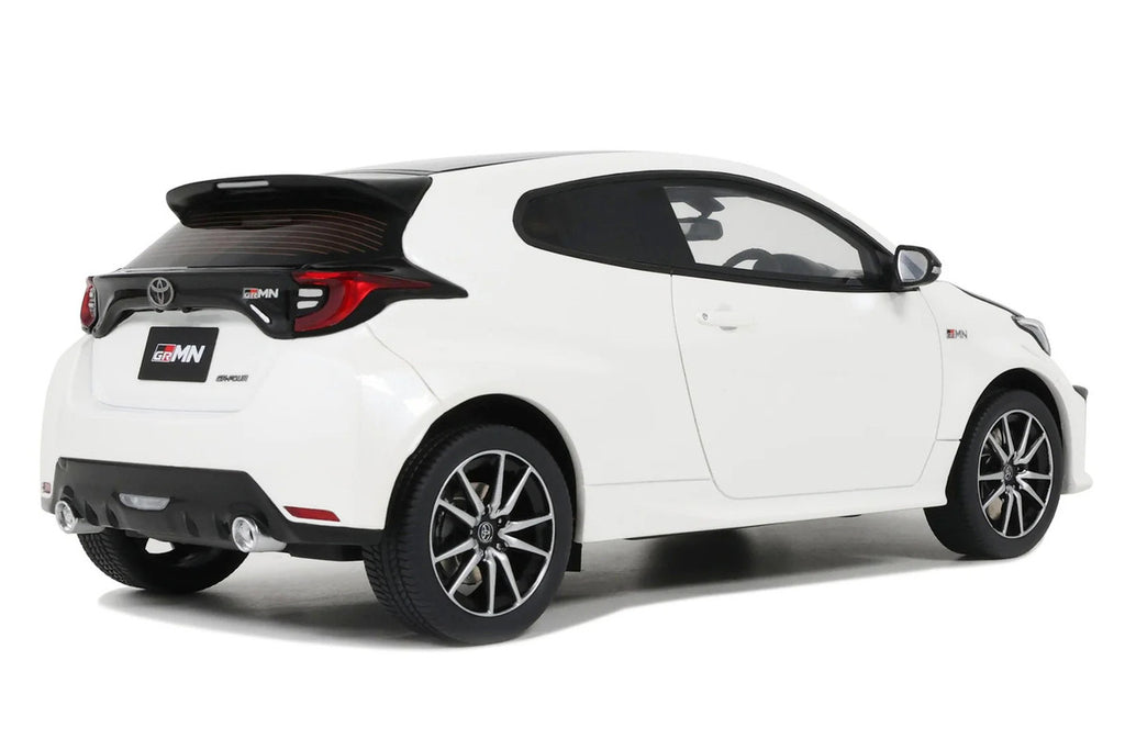 2022 Toyota GRMN Yaris RHD (Right Hand Drive) Platinum White Pearl with Black Hood and Top Limited Edition to 999 pieces Worldwide 1/18 Model Car by Otto Mobile-3