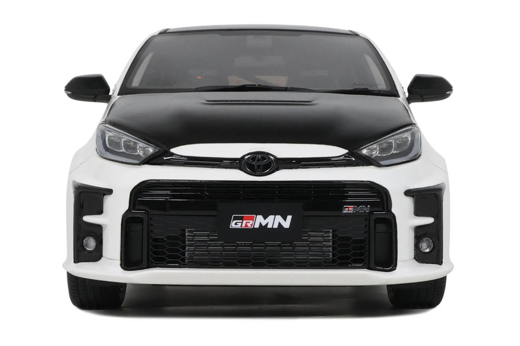 2022 Toyota GRMN Yaris RHD (Right Hand Drive) Platinum White Pearl with Black Hood and Top Limited Edition to 999 pieces Worldwide 1/18 Model Car by Otto Mobile-2