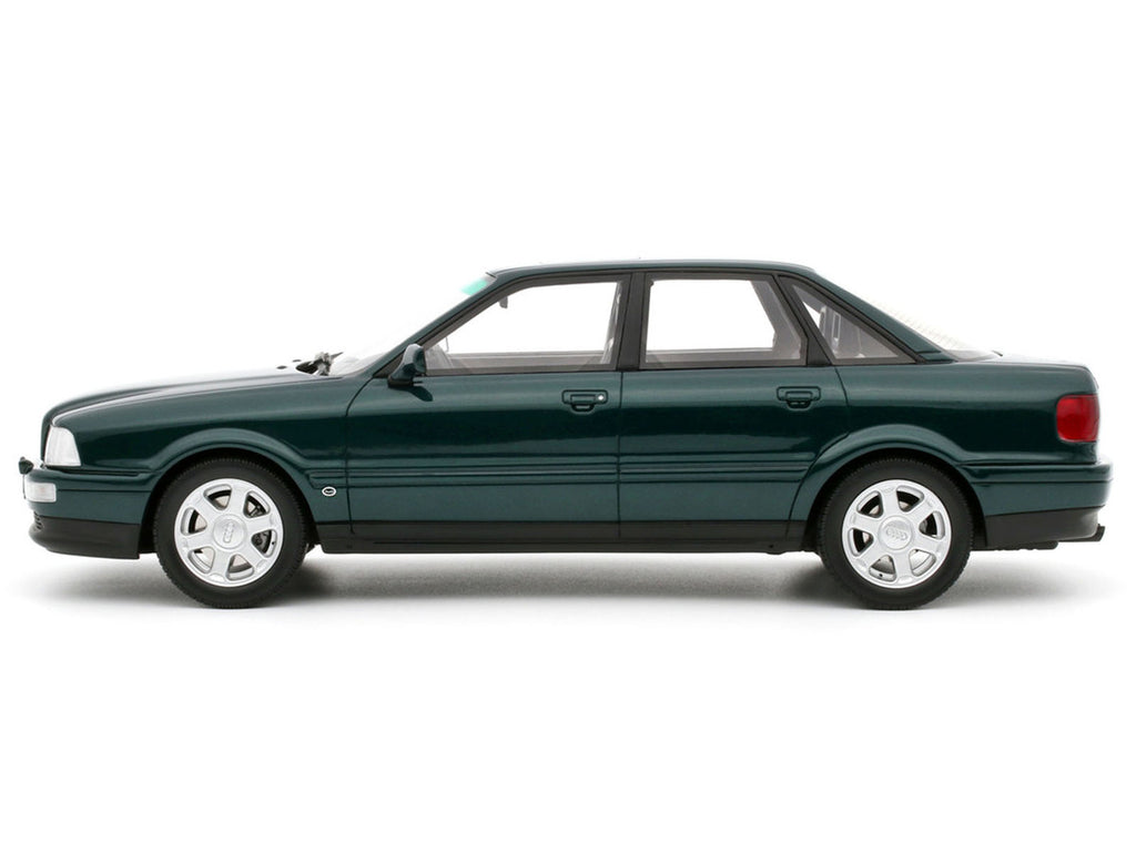 1993 Audi S2 Sedan Emerald Green Metallic Limited Edition to 2000 pieces Worldwide 1/18 Model Car by Otto Mobile-2