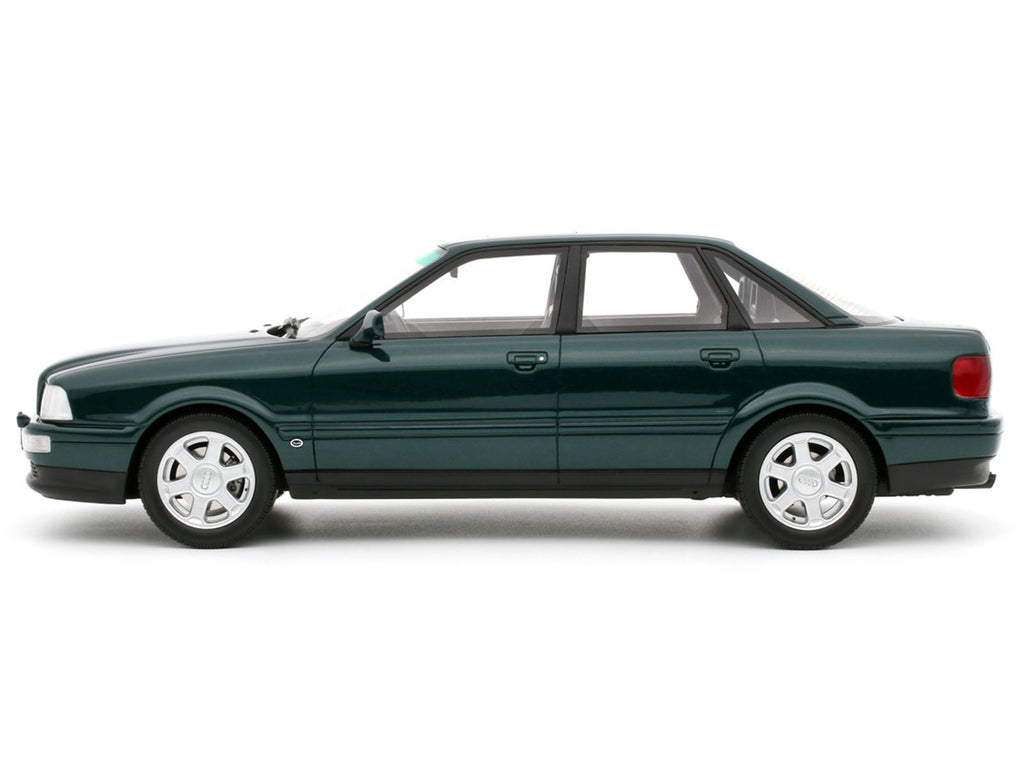 1993 Audi S2 Sedan Emerald Green Metallic Limited Edition to 2000 pieces Worldwide 1/18 Model Car by Otto Mobile