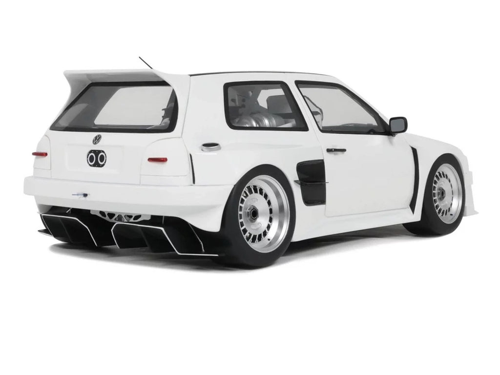 2024 Volkswagen Golf III by Khyzyl Saleem White Limited Edition to 2000 pieces Worldwide 1/18 Model Car by Otto Mobile-4