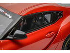 2023 Toyota Supra GT4 100 Edition Plasma Orange Metallic Limited Edition to 999 pieces Worldwide 1/18 Model Car by Otto Mobile-3