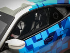 2024 BMW M4 GT4 #1 "M Motorsport Livery" Black and White with Red and Blue Graphics Limited Edition to 999 pieces Worldwide 1/18 Model Car by Otto Mobile-3