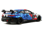 2024 BMW M4 GT4 #1 "M Motorsport Livery" Black and White with Red and Blue Graphics Limited Edition to 999 pieces Worldwide 1/18 Model Car by Otto Mobile-2