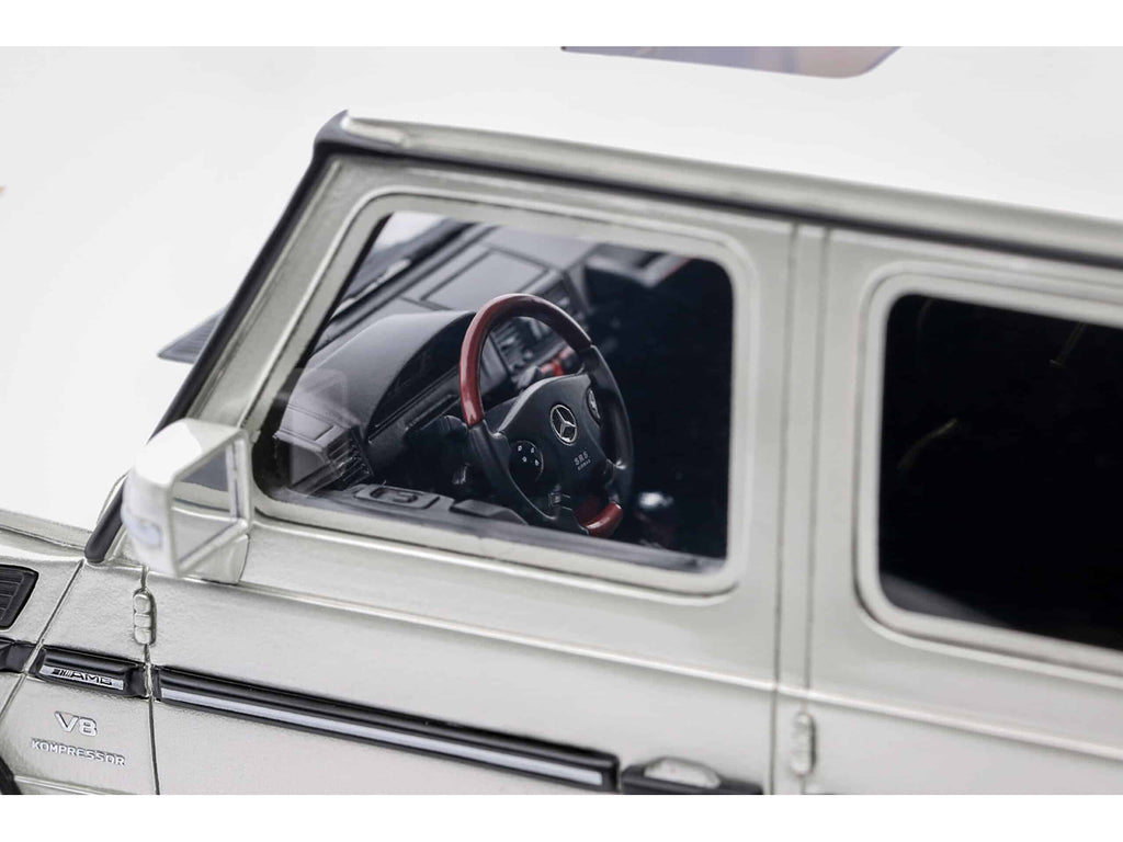 2003 Mercedes-Benz G-Class 55 AMG Iridium Silver Metallic Limited Edition to 999 pieces Worldwide 1/18 Model Car by Otto Mobile