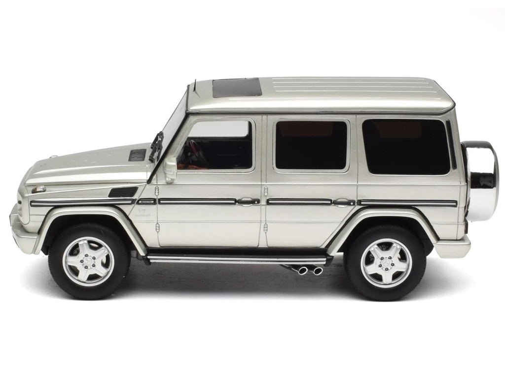 2003 Mercedes-Benz G-Class 55 AMG Iridium Silver Metallic Limited Edition to 999 pieces Worldwide 1/18 Model Car by Otto Mobile-0
