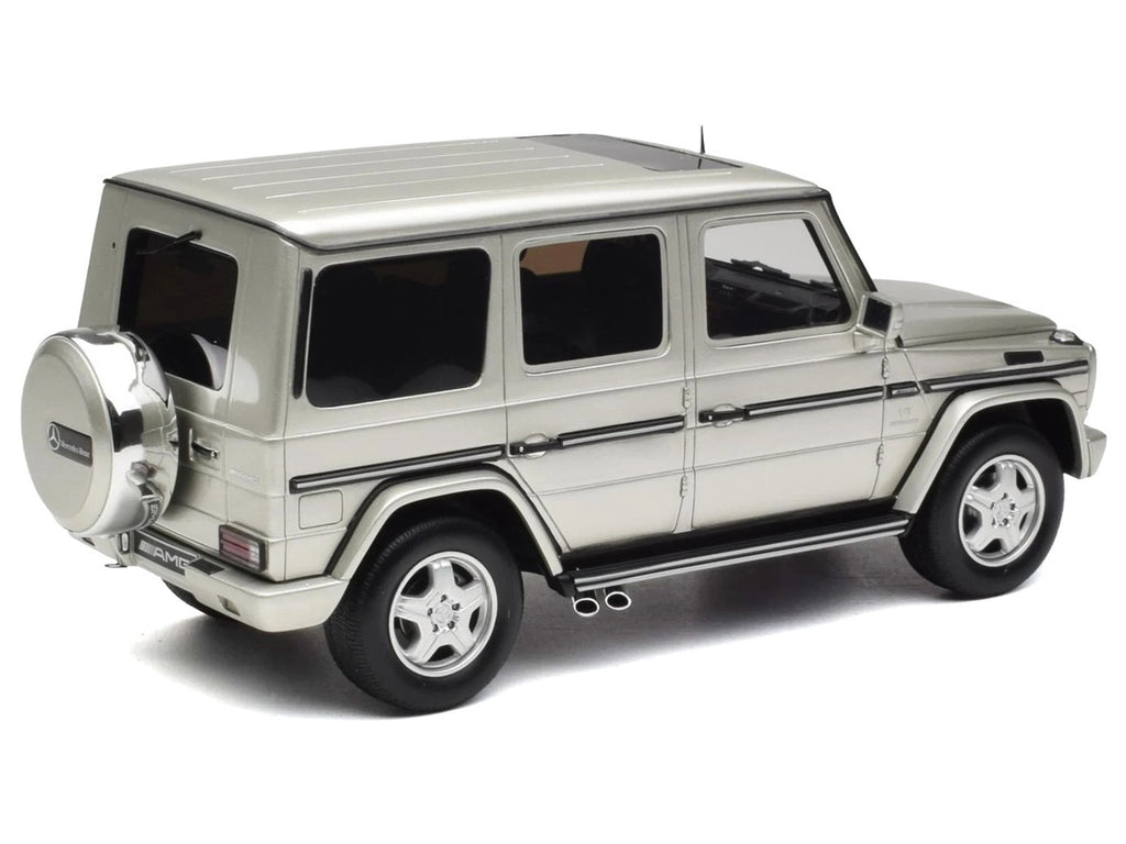 2003 Mercedes-Benz G-Class 55 AMG Iridium Silver Metallic Limited Edition to 999 pieces Worldwide 1/18 Model Car by Otto Mobile-1