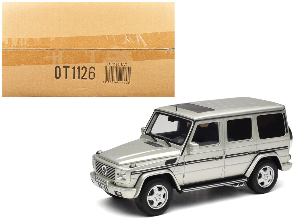 2003 Mercedes-Benz G-Class 55 AMG Iridium Silver Metallic Limited Edition to 999 pieces Worldwide 1/18 Model Car by Otto Mobile-4
