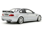 2001 BMW E46 M3 GTR Street Titan Silver Metallic 1/18 Model Car by Otto Mobile