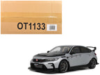 2024 Honda Civic Type R Mugen Group B RHD (Right Hand Drive) Matt Silver Metallic with Black Hood Limited Edition to 999 pieces Worldwide 1/18 Model Car by Otto Mobile-0