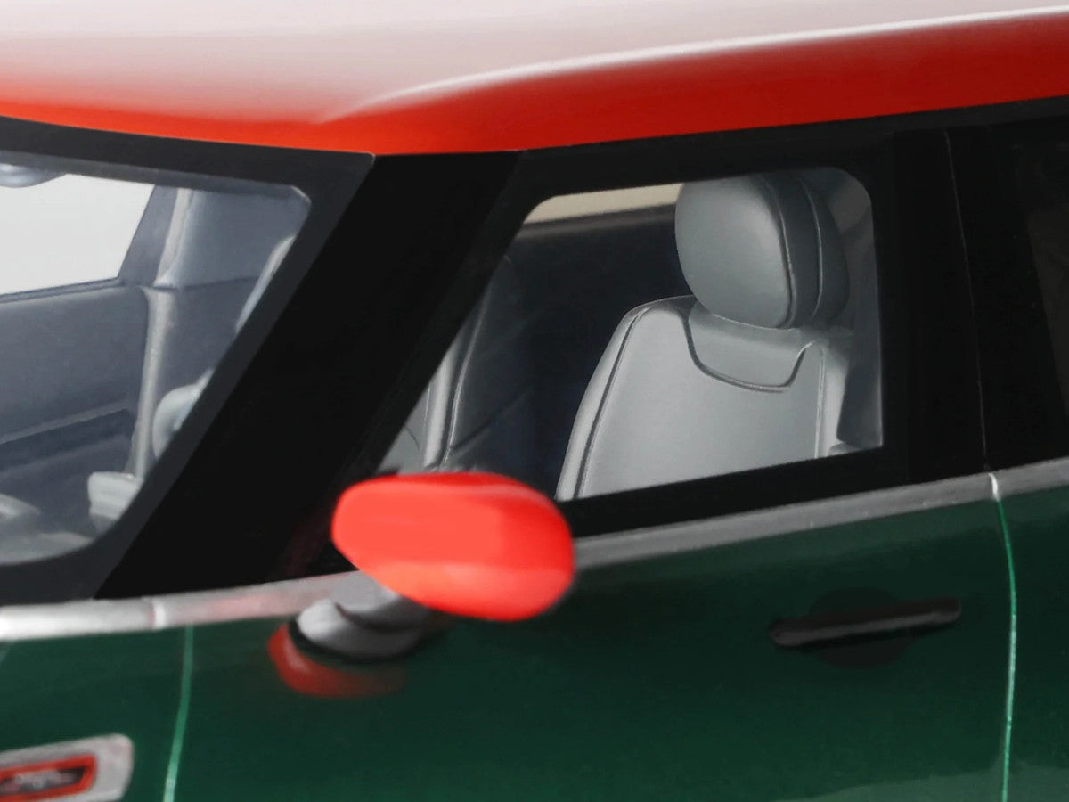 2021 Mini Clubman (F54) JCW British Green Metallic with Red Top and Stripes Limited Edition to 999 pieces Worldwide 1/18 Model Car by Otto Mobile-3